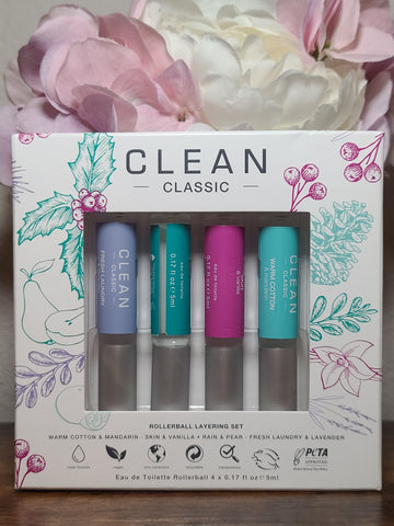 Clean Classic Rollerball Layering 4-Pc Set ($30 Value)