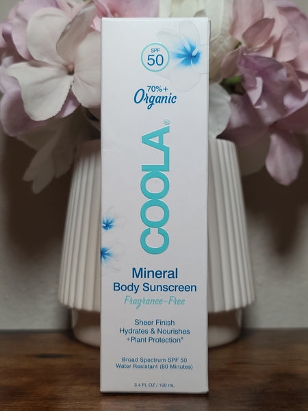 Coola Mineral Body Organic Sunscreen Lotion SPF 50 Fragrance-Free