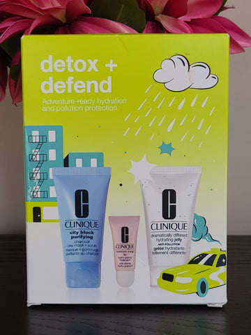 Clinique Detox + Defend 3-Pc Set