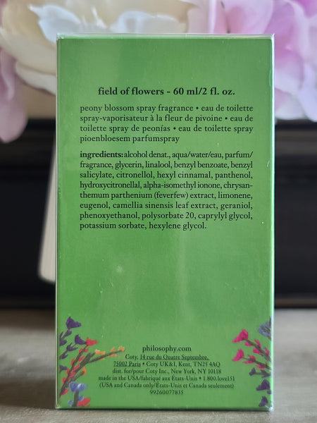Philosophy Field Of Flowers Peony Blossom Eau de Toilette Spray for Women