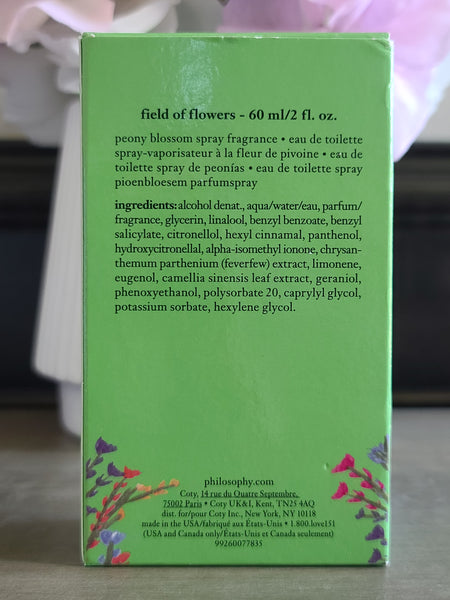 Philosophy Field Of Flowers Peony Blossom Eau de Toilette Spray for Women - 2oz [SALE]