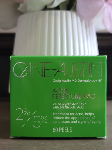 Cane+Austin Acne Retexture Pad 2% Salicylic Acid with 5% Glycolic Acid