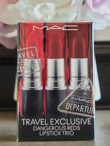 MAC Travel Exclusive Dangerous Reds Lipstick Trio Set