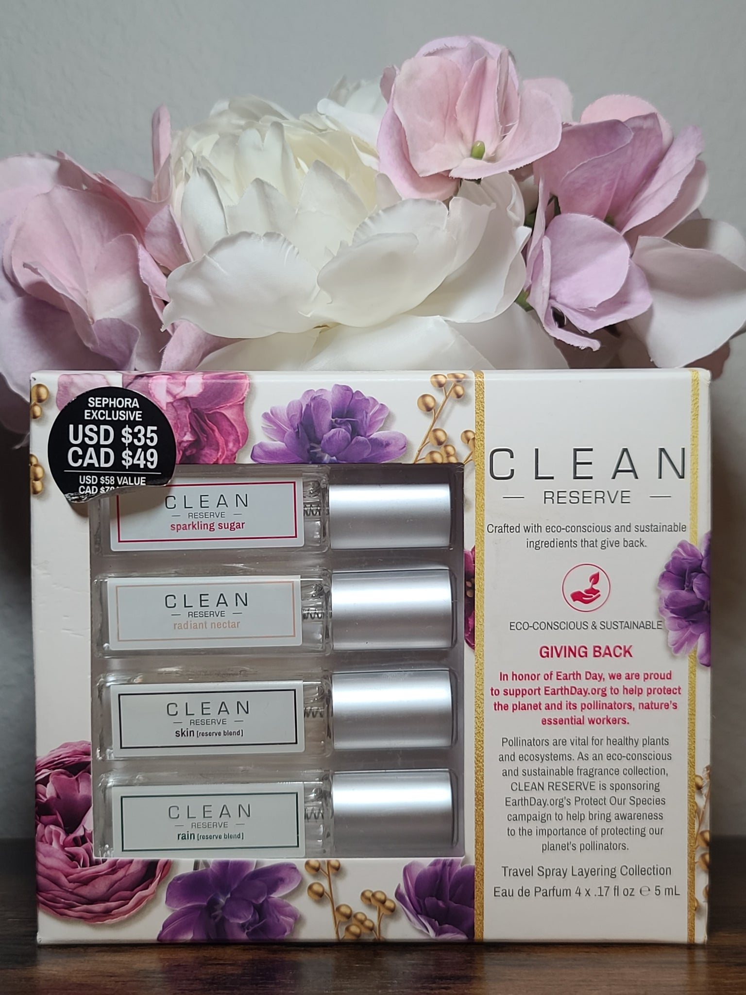 Clean Reserve Travel Spray Layering Collection ($58 Value)