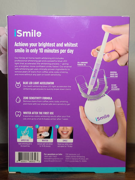 iSmile LED Light Activated Teeth Whitening Kit