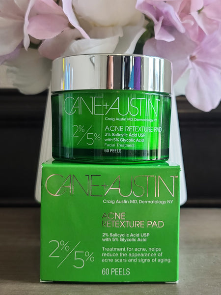 Cane+Austin Acne Retexture Pad 2% Salicylic Acid with 5% Glycolic Acid