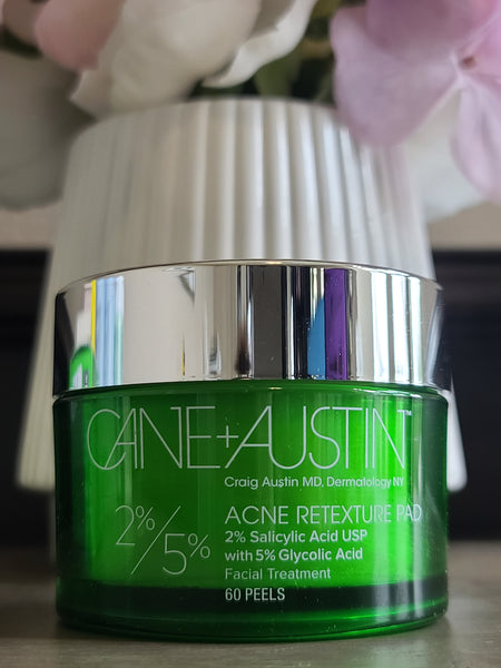 Cane+Austin Acne Retexture Pad 2% Salicylic Acid with 5% Glycolic Acid