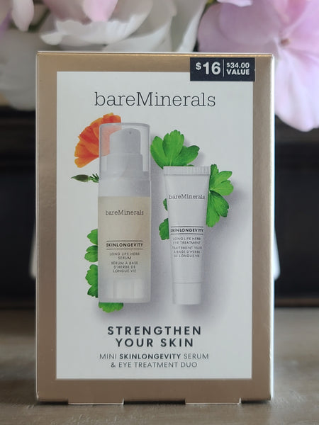 bareMinerals Strengthen Your Skin Mini Skinlongevity Serum & Eye Treatment Duo