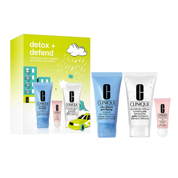 Clinique Detox + Defend 3-Pc Set